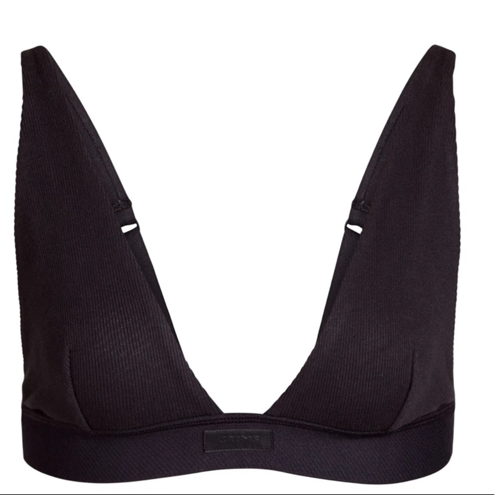 Skims Cotton Plunge Bralette